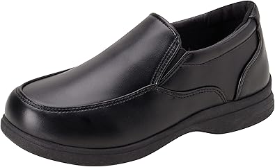 Zapatos de vestir para niños Josmo - Zapatos Derby de uniforme escolar Mocasines (para niños pequeños/niños), talla 5 para niños pequeños, hebilla negra