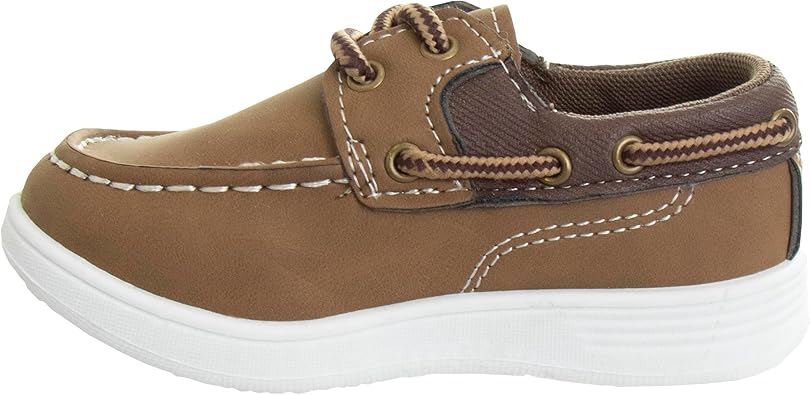 Josmo Boys Boat Shoes – Toddler Casual Dress Boat Shoe Loafer Comfort Moccasins (Toddler- Big Kid)