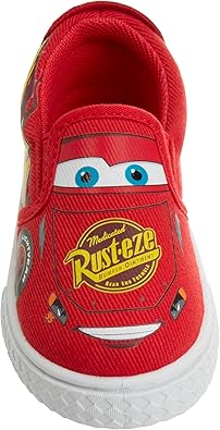 Zapatillas de lona para niños de corte bajo, informales, sin cordones, con la imagen de Rayo Mcqueen (para niños pequeños)