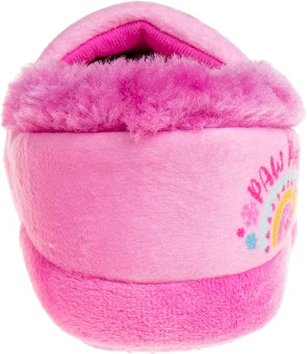 Josmo Kids Girls Paw patrol slippers - Skye and Everest indoor cute house shoes plush fuzzy shoes paw slippers kids slippers girls (toddler/little kid)