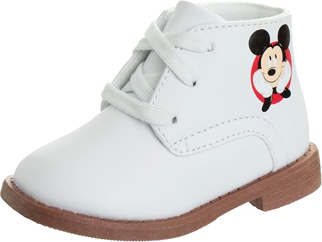 Josmo Baby - Zapatos unisex para caminar para niños y niñas, botas de vestir sintéticas ligeras, suela antideslizante, caña alta, color negro (talla 2 para bebés)