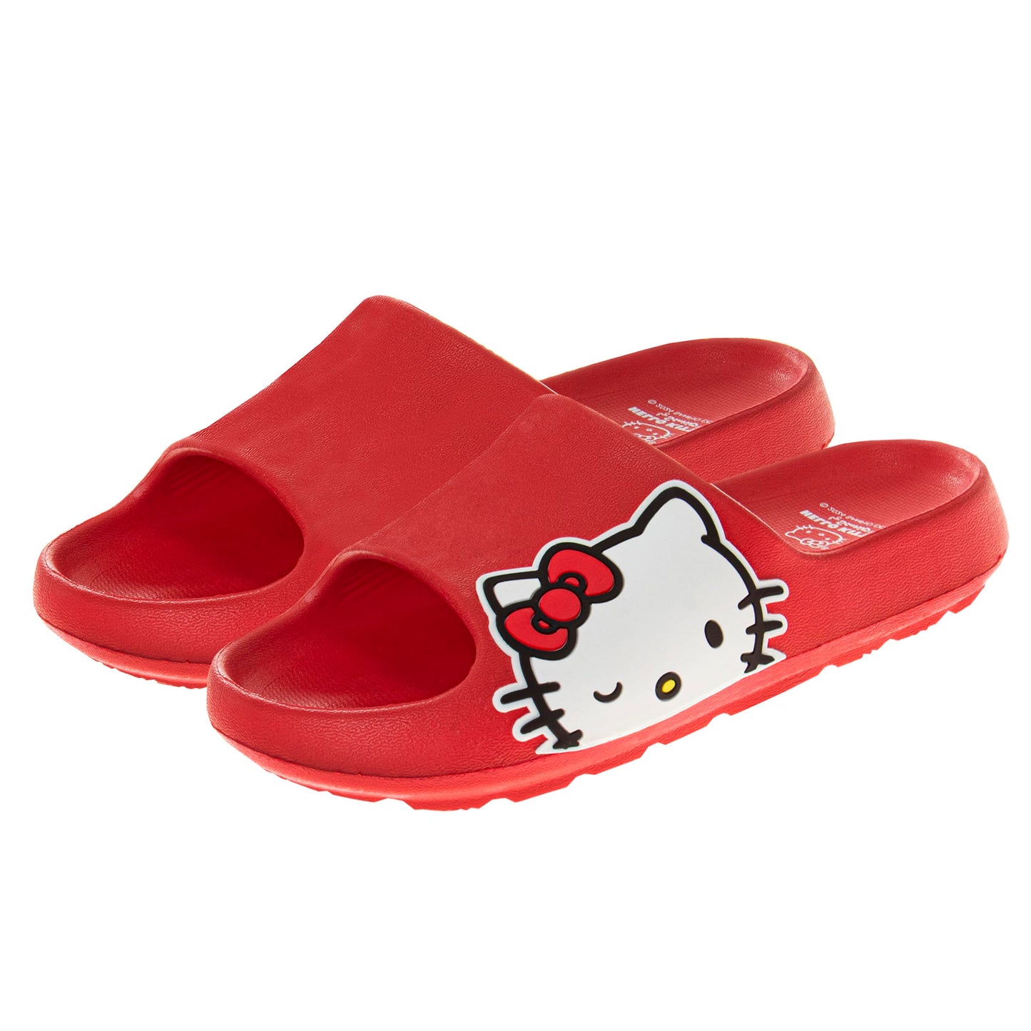 Josmo Hello Kitty Slides Open Toe Sandals - Kids Girls Summer Beach Water Pool Shoes - (Little Kid - Big Kid)