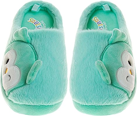 Sandalias tipo pantuflas Squishmallows con punta cerrada, ligeras y cálidas, suaves y cálidas, para niños y adultos (niños pequeños, niños grandes y adultos)