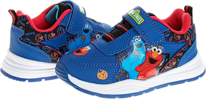 Sesame Street Sneakers - Kids Lightweight Athletic Breathable Running Tennis Shoes (Toddler-Little Kid)