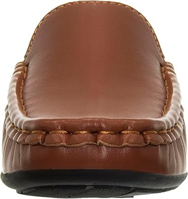 Zapatos para niños Josmo: mocasines casuales de cuero sintético para conducir (talla: 5T-5 para niños grandes), talla 5 para niños pequeños, color negro