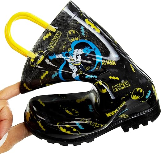 Batman Waterproof Easy Pull Handle Rainboots (Toddler - Little Kids)