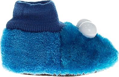 Pantuflas de Barrio Sésamo Groover BigBird CookieMonster Telly Zoe Oscar Elmo - Zapatillas de estar por casa cálidas y afelpadas para niñas y niños (tallas: bebés y niños pequeños)