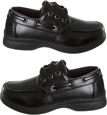 French Toast Boys Shoes - Kids Oxford School Uniform Loafer Church Dress Shoes Slip-On Faux-Leather (Toddler-Big Kid)