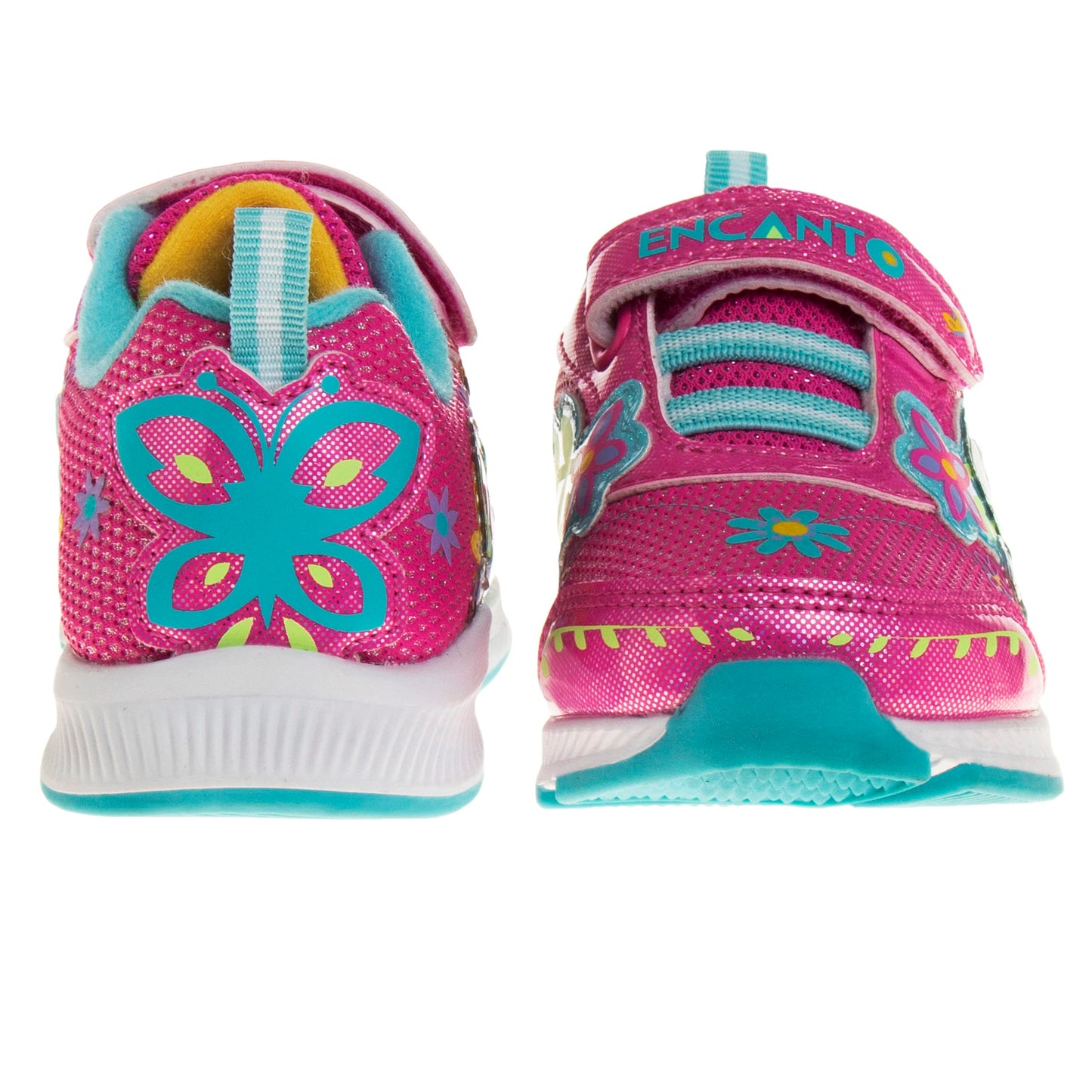 Zapatillas con luces Encanto de Disney para niñas - Zapatillas sin cordones con luces LED Mirabel - (talla para niñas pequeñas)