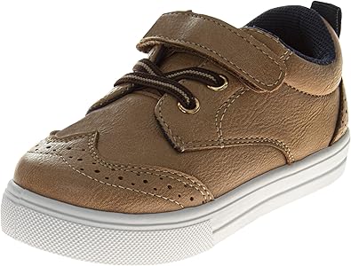 Zapatillas de deporte para niño French Toast sin cordones - Zapatillas deportivas informales de lona para niños - Negro (talla 5 para niños pequeños)