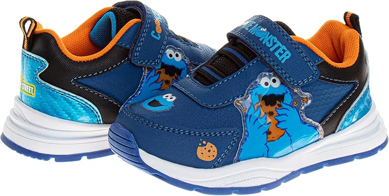 Sesame Street Sneakers - Kids Lightweight Athletic Breathable Running Tennis Shoes (Toddler-Little Kid)