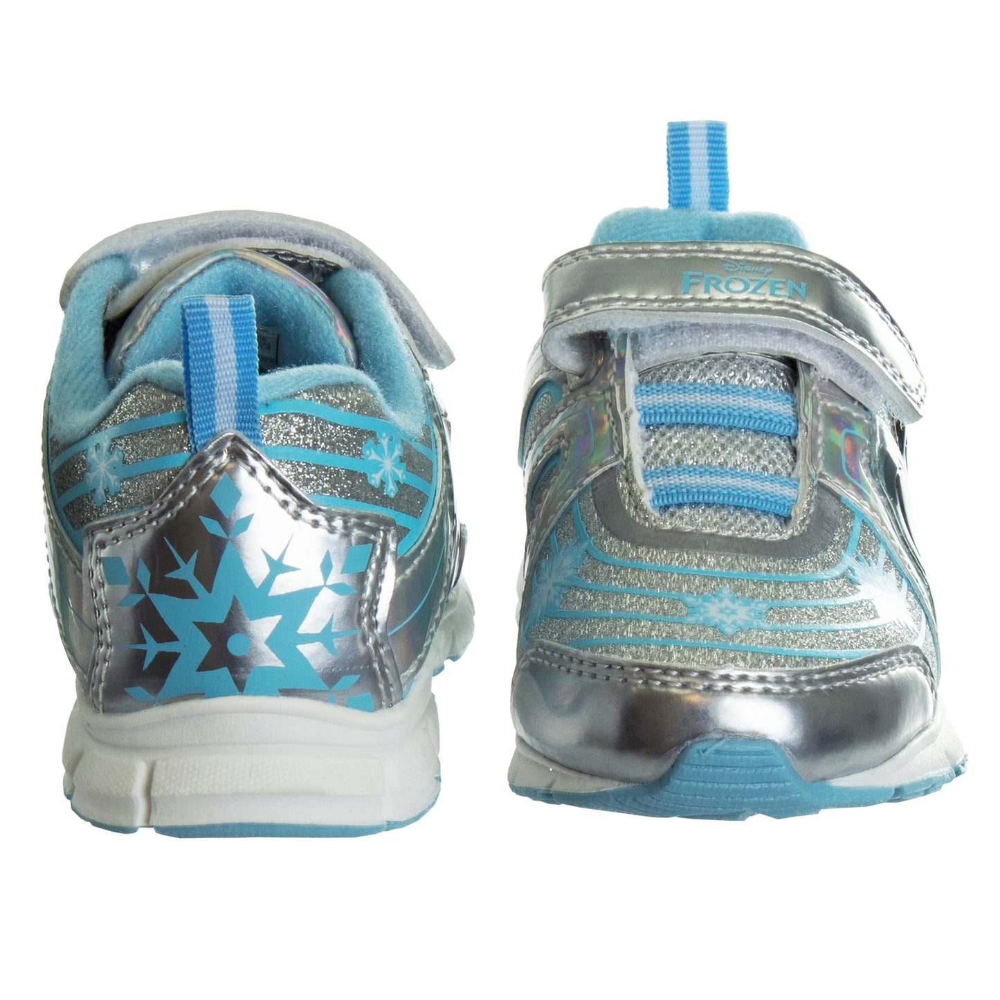 Zapatillas de deporte Frozen de Disney para niñas: zapatillas para correr sin cordones con luces (niña pequeña)