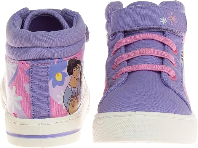 Disney Encanto Shoes Casual Canvas - Zapatillas deportivas sin cordones Mirabel - Morado con luz (para niños pequeños)