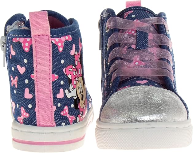 Disney Minnie Mouse Shoes Casual Canvas - Slip on Athletic Sneakers - (Toddler - Little Kids)