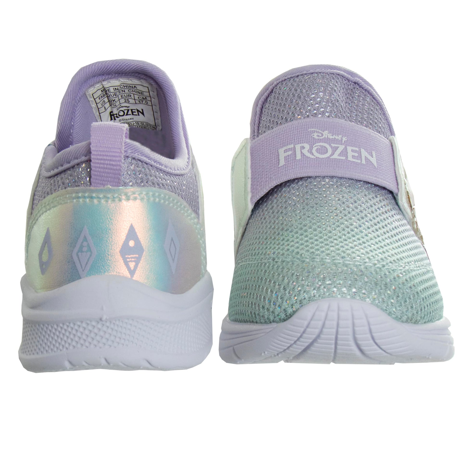 Zapatillas de deporte Frozen de Disney para niñas: zapatillas para correr sin cordones con luces (niña pequeña)