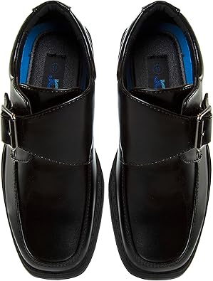 Josmo Boys Dress Shoes - Classic Laceup Oxford Casual Dress Formal Shoes - Black (Toddler/Little Kid 7-13/Big Kid 1-6)