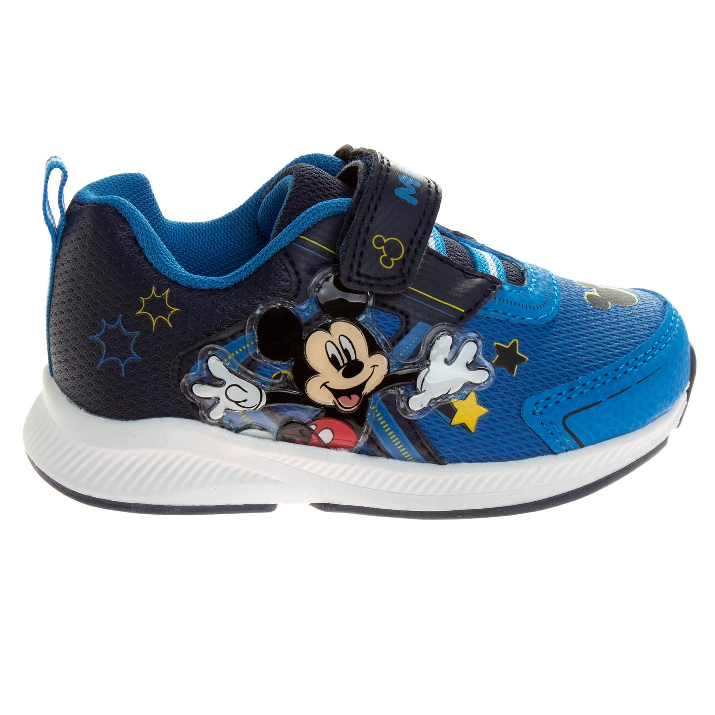 Zapatos de Mickey Mouse para niños: zapatillas sin cordones, con luces y sin cordones (para niños pequeños)