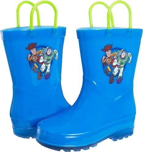 Botas de lluvia impermeables con asa fácil de tirar de Toy Story (para niños pequeños)