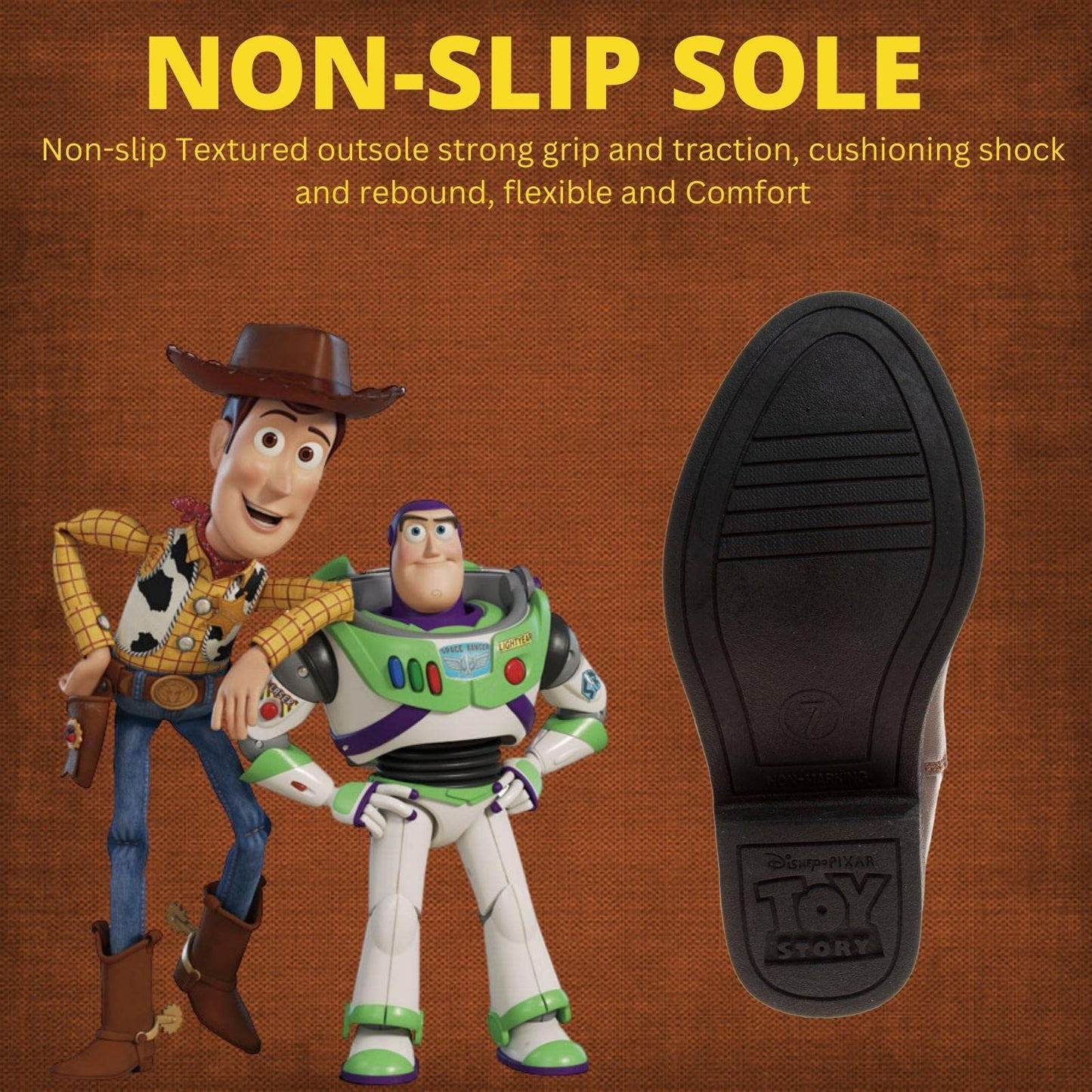 Disney Pixar Toy Story Woody Kid's Cowboy Western Boots (Toddler-Little kid)