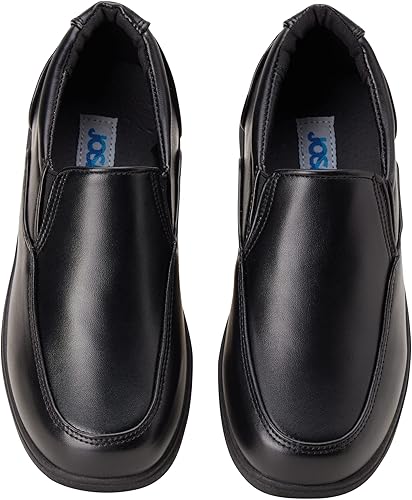 Zapatos de vestir para niños Josmo - Zapatos Derby de uniforme escolar Mocasines (para niños pequeños/niños), talla 5 para niños pequeños, hebilla negra