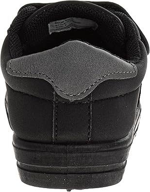 Zapatillas de deporte para niño French Toast sin cordones - Zapatillas deportivas informales de lona para niños - Negro (talla 5 para niños pequeños)