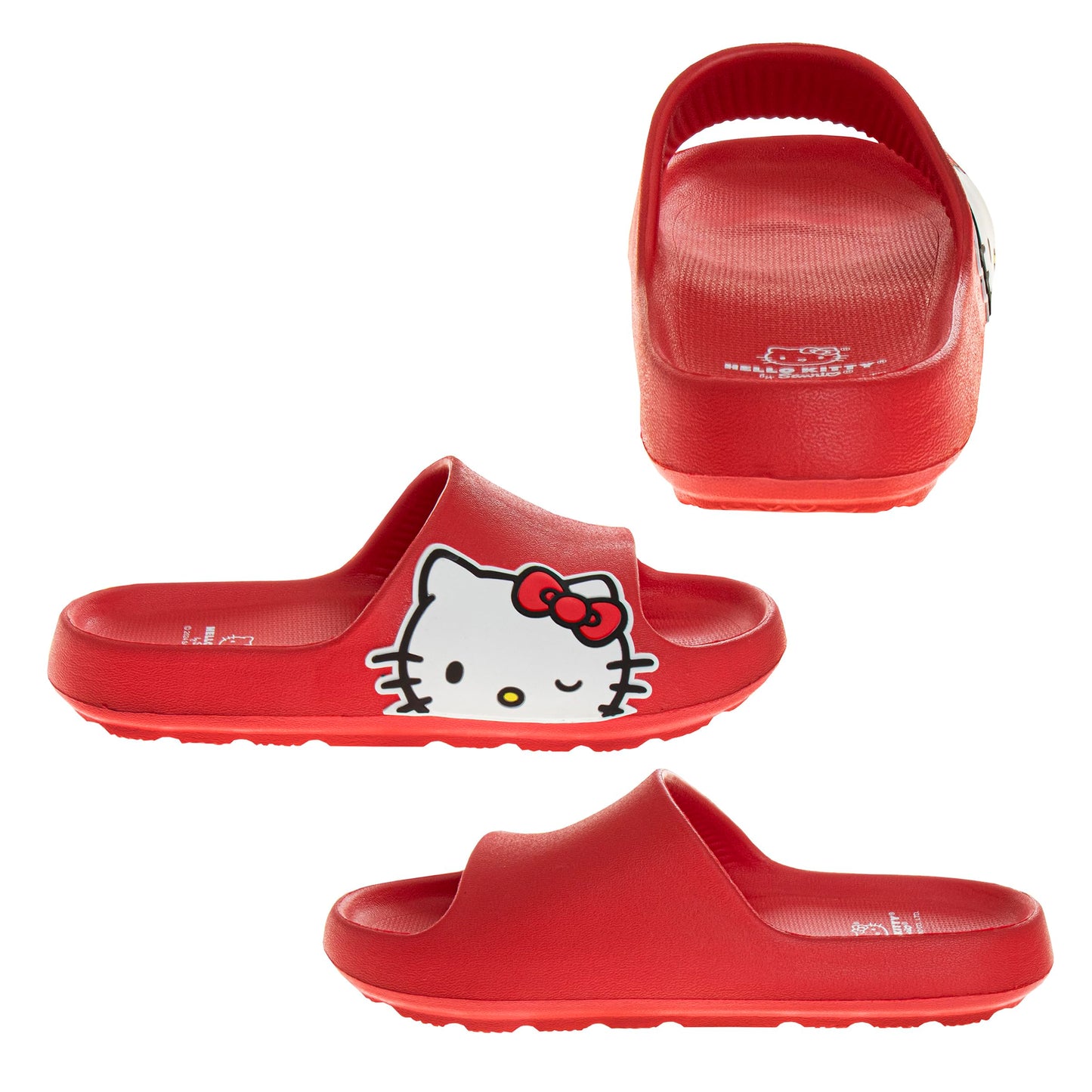 Josmo Hello Kitty Slides Open Toe Sandals - Kids Girls Summer Beach Water Pool Shoes - (Little Kid - Big Kid)