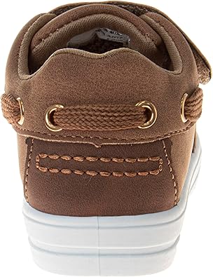 Zapatillas de deporte para niño French Toast sin cordones - Zapatillas deportivas informales de lona para niños - Negro (talla 5 para niños pequeños)