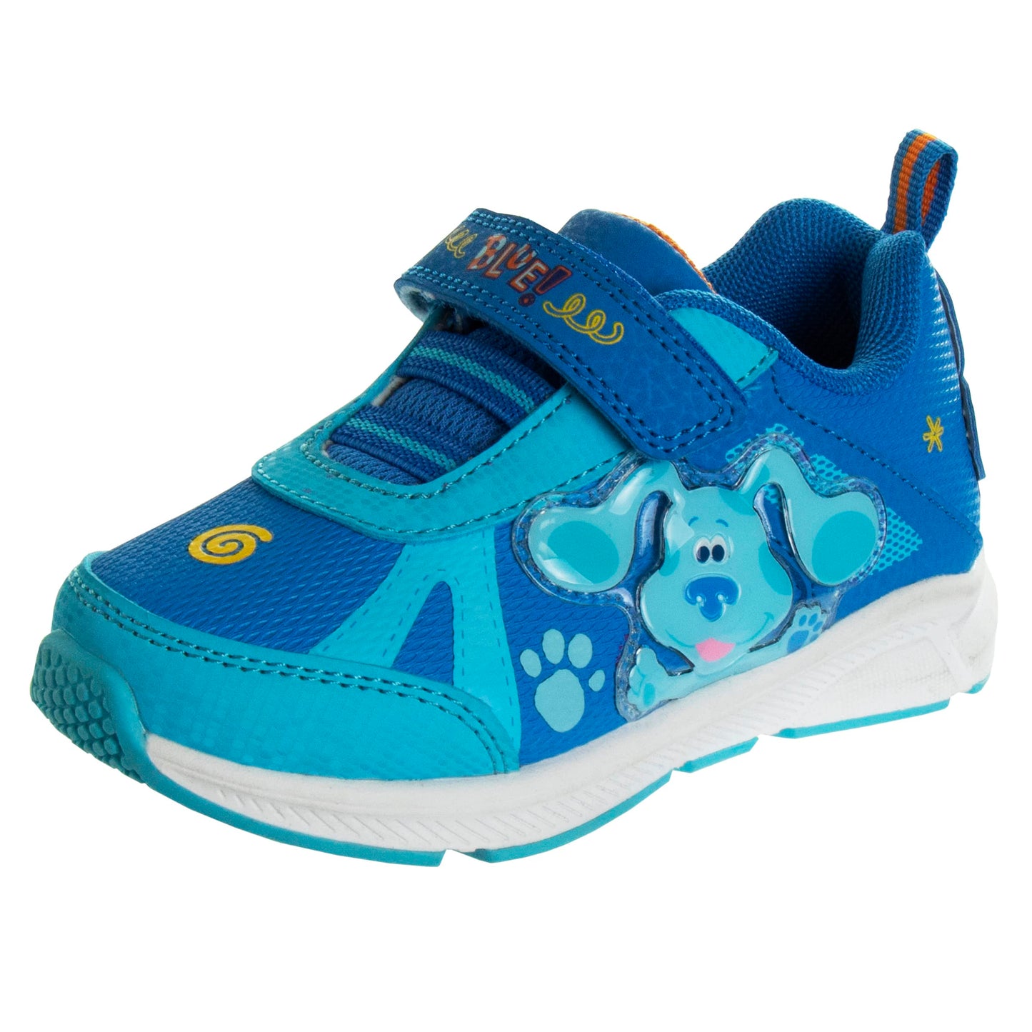 Zapatillas deportivas para niños de Nickelodeon Boys Blues Clues con luces, ligeras, transpirables, para correr y atletismo (talla 9 para niños pequeños)