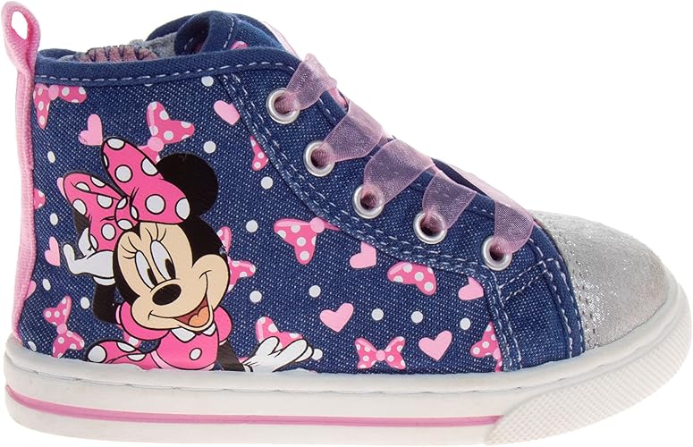 Disney Minnie Mouse Shoes Casual Canvas - Slip on Athletic Sneakers - (Toddler - Little Kids)