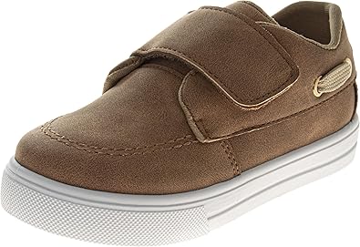 Zapatillas de deporte para niño French Toast sin cordones - Zapatillas deportivas informales de lona para niños - Negro (talla 5 para niños pequeños)