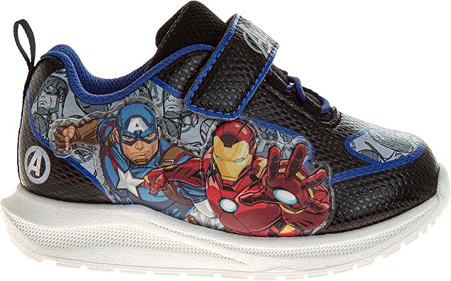 Marvel Comics Characters Slip-on Laceless Sneakers - The Avengers Casual Shoes (Toddler/Little Kid)