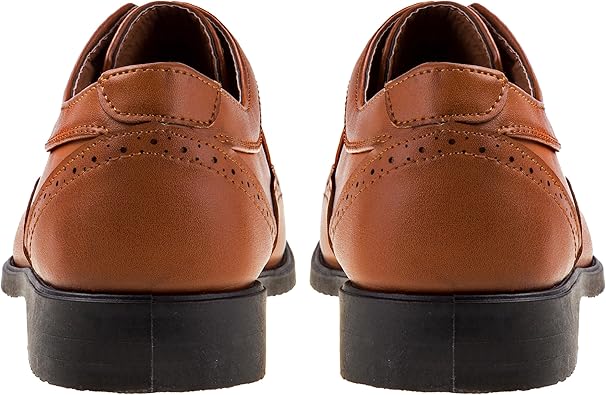 Josmo Boys Classic Comfort Dress Wing-Tip Oxford Shoe (niño pequeño, niño pequeño, niño grande), talla 7 para niños pequeños, negro