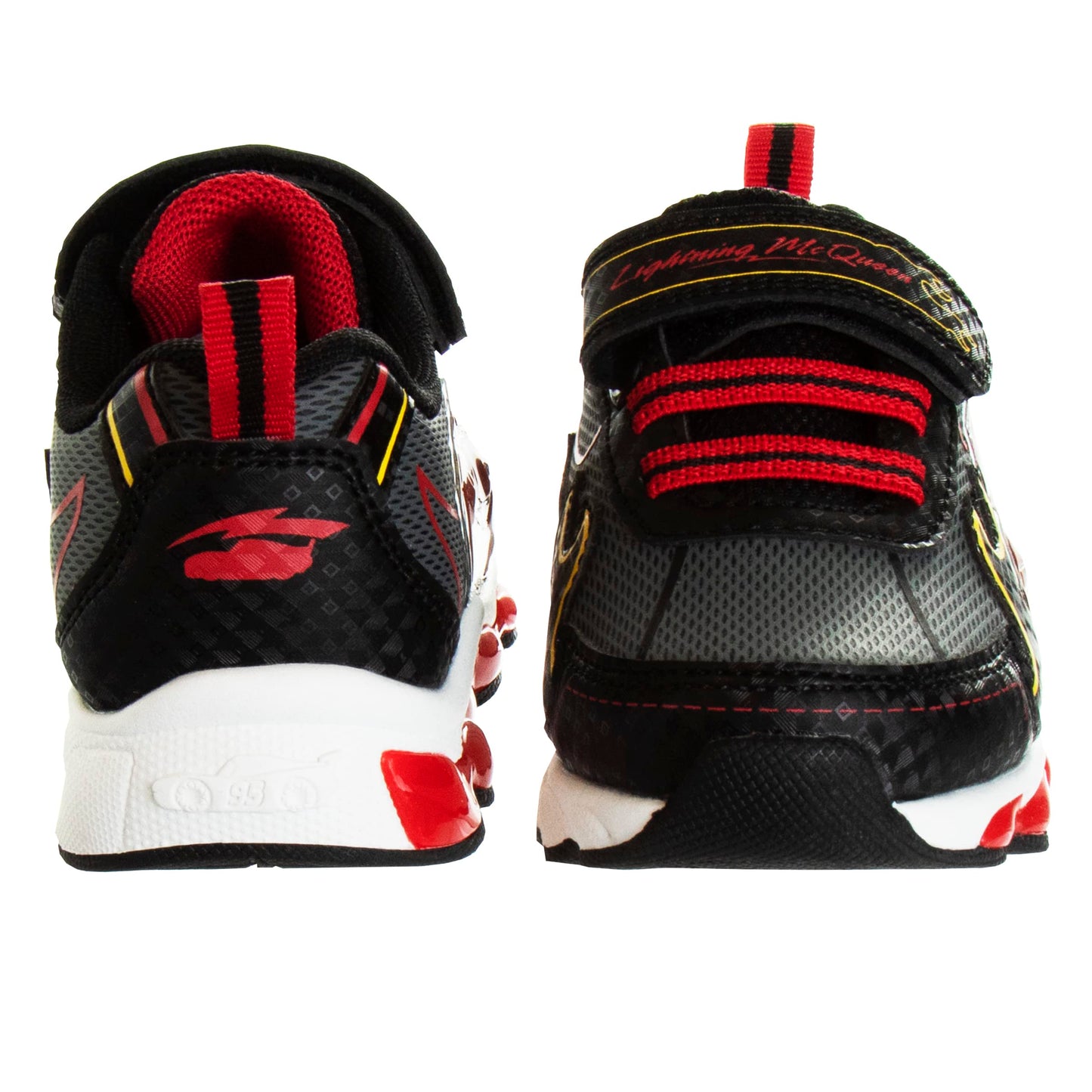 Zapatillas deportivas con luces LED de Disney Pixar Cars: zapatillas ligeras y transpirables de Lightning McQueen para niños (talla para niños pequeños)