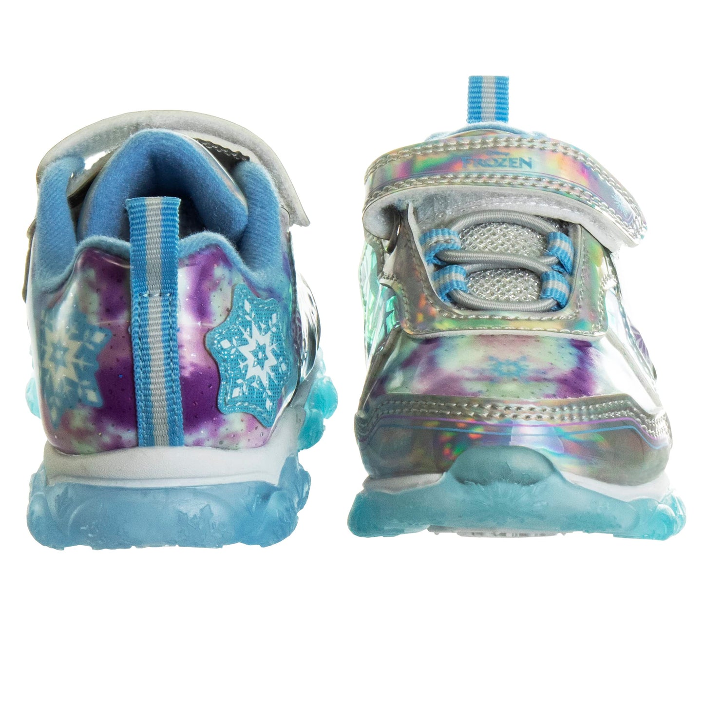 Disney Girls' Frozen Sneakers - Laceless Light-Up Running Shoes (Toddler/Little Girl)