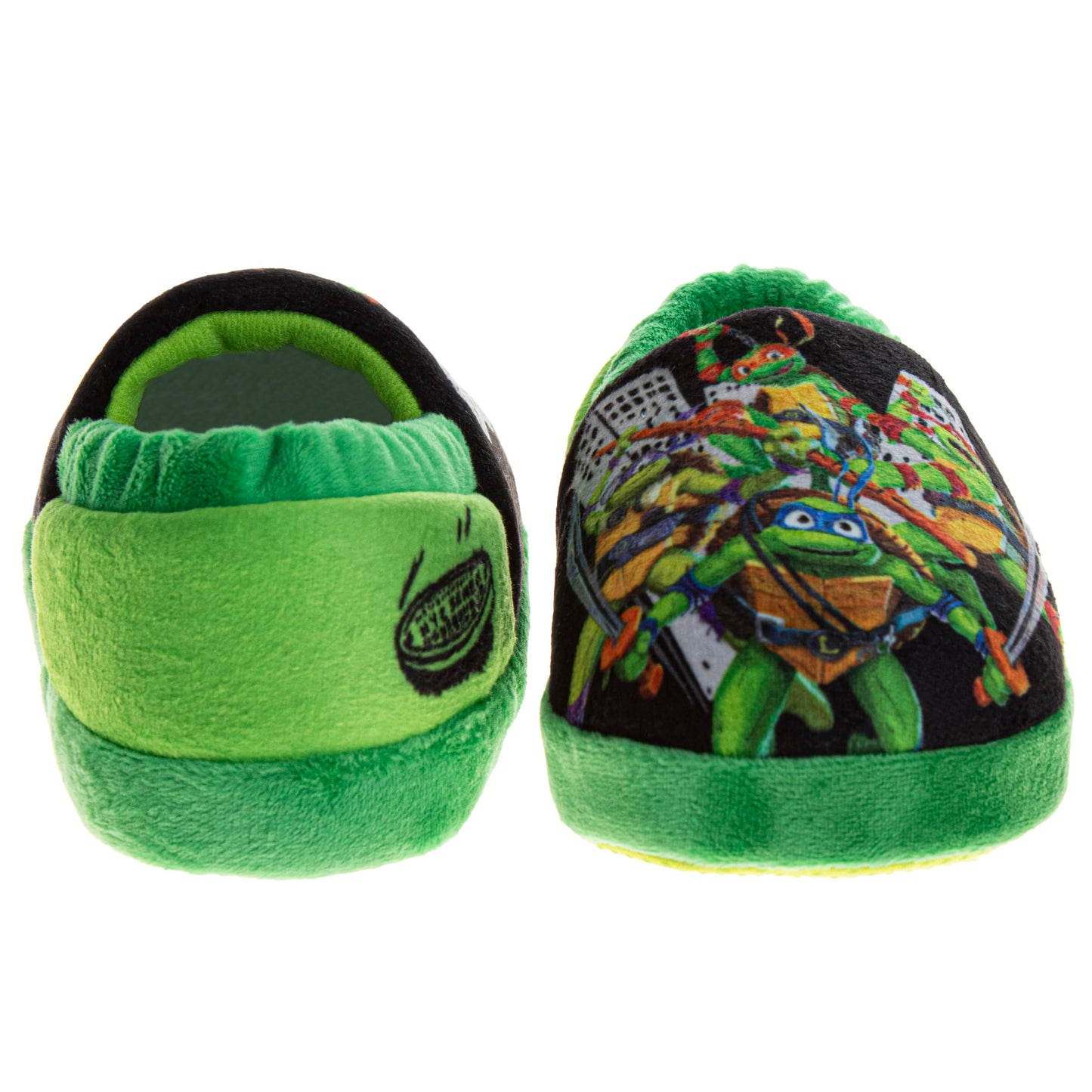 Josmo Kids Boys TMNT Slippers Warm Soft Lightweight - Teenage Mutant Ninja Turtles Leonardo Donatello Raphael Michelangelo House Shoes (toddlers - little kids)