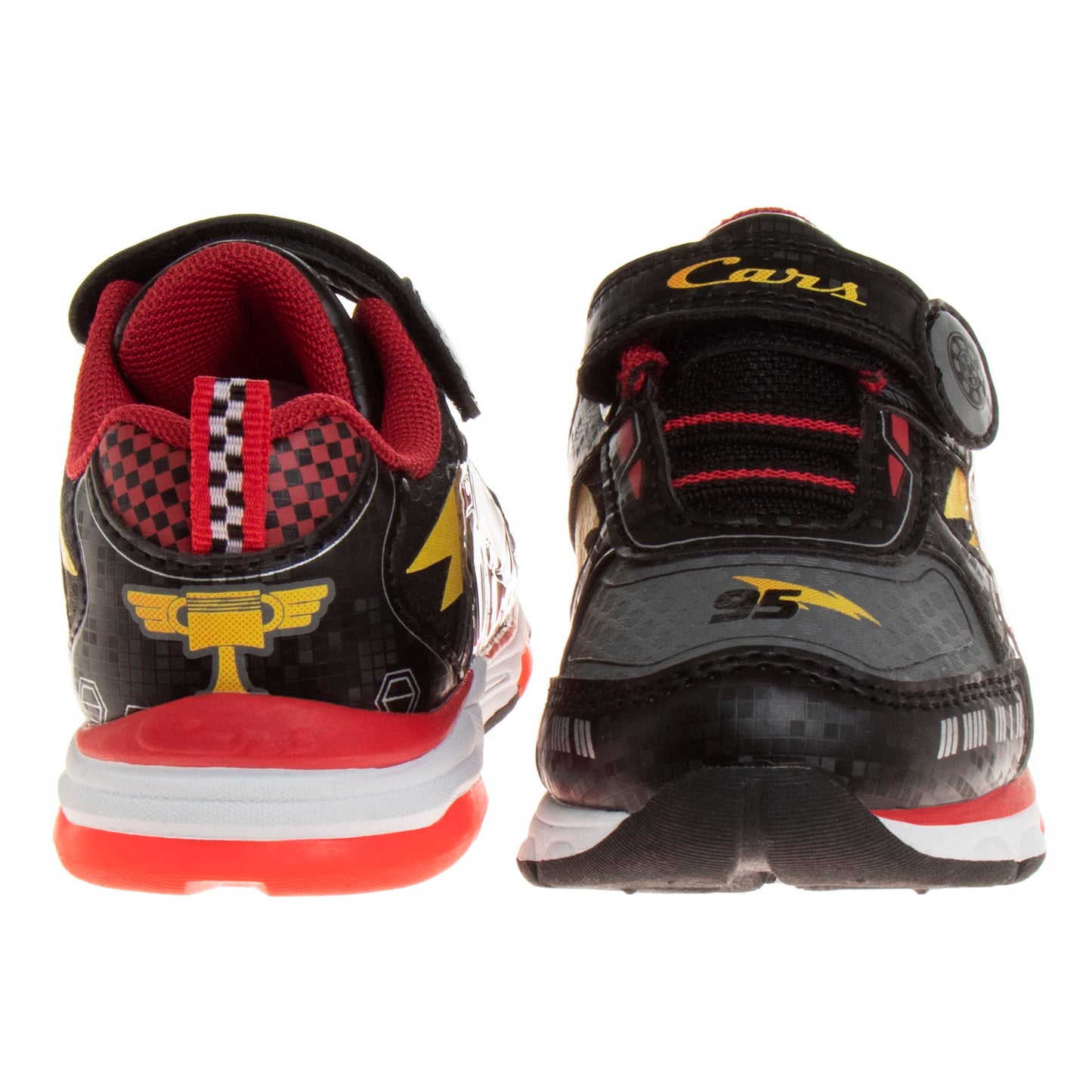 Zapatillas deportivas con luces LED de Disney Pixar Cars: zapatillas ligeras y transpirables de Lightning McQueen para niños (talla para niños pequeños)