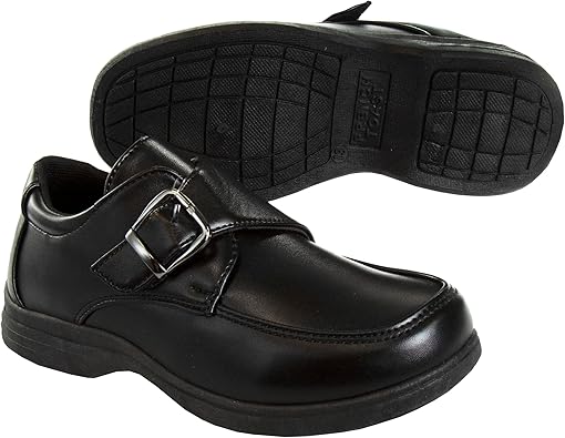 French Toast Boys Shoes - Kids Oxford School Uniform Loafer Church Dress Shoes Slip-On Faux-Leather (Toddler-Big Kid)