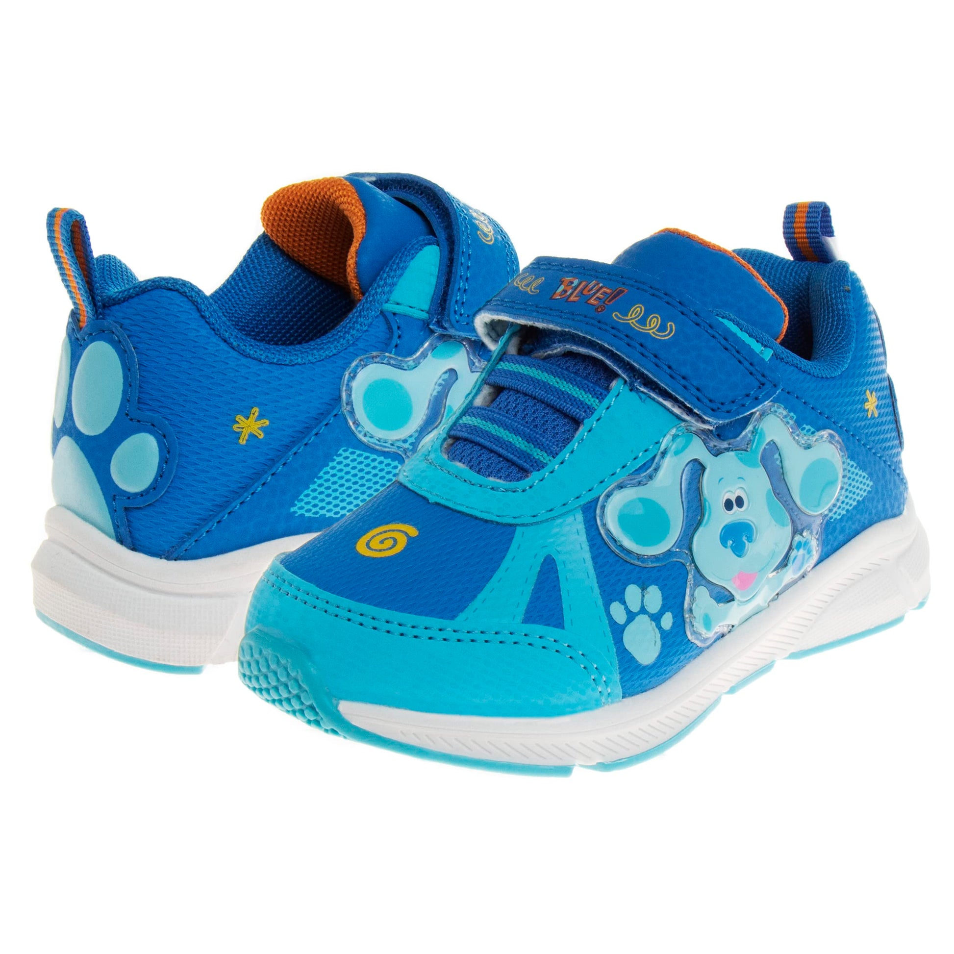 Zapatillas deportivas para niños de Nickelodeon Boys Blues Clues con luces, ligeras, transpirables, para correr y atletismo (talla 9 para niños pequeños)