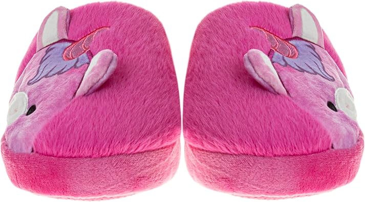 Sandalias tipo pantuflas Squishmallows con punta cerrada, ligeras y cálidas, suaves y cálidas, para niños y adultos (niños pequeños, niños grandes y adultos)