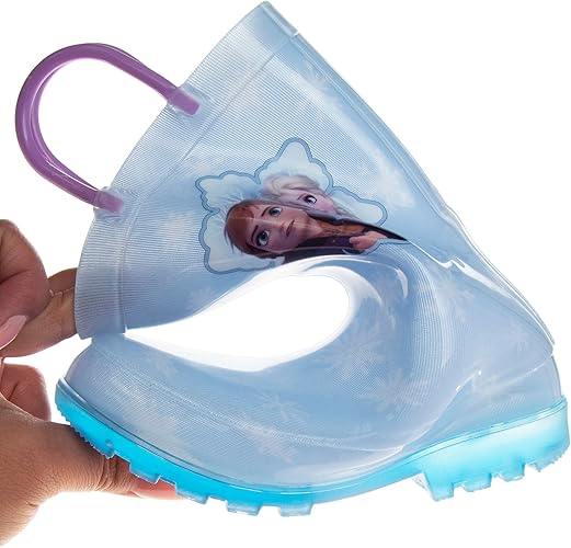 Botas de lluvia impermeables con asa fácil de tirar de Frozen (para niños pequeños)