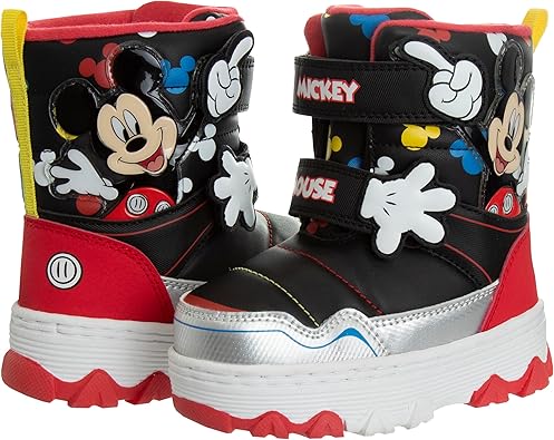 Botas de nieve de Mickey Mouse de Disney: botas de invierno resistentes al agua para niños (bebés y niños pequeños)