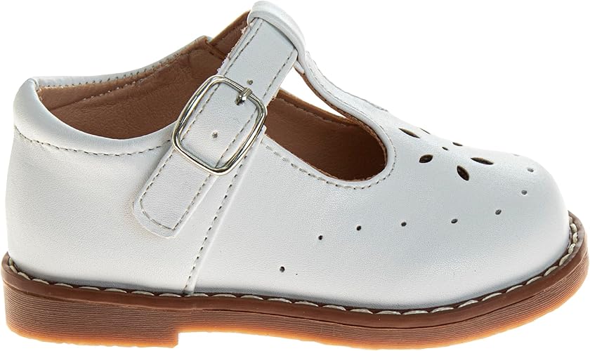 Josmo Baby Girls Maryjane Flats Slipon - Newborn Infant Formal Dress Shoes School Mary Janes (Size 3-8 Infant-Toddlers)