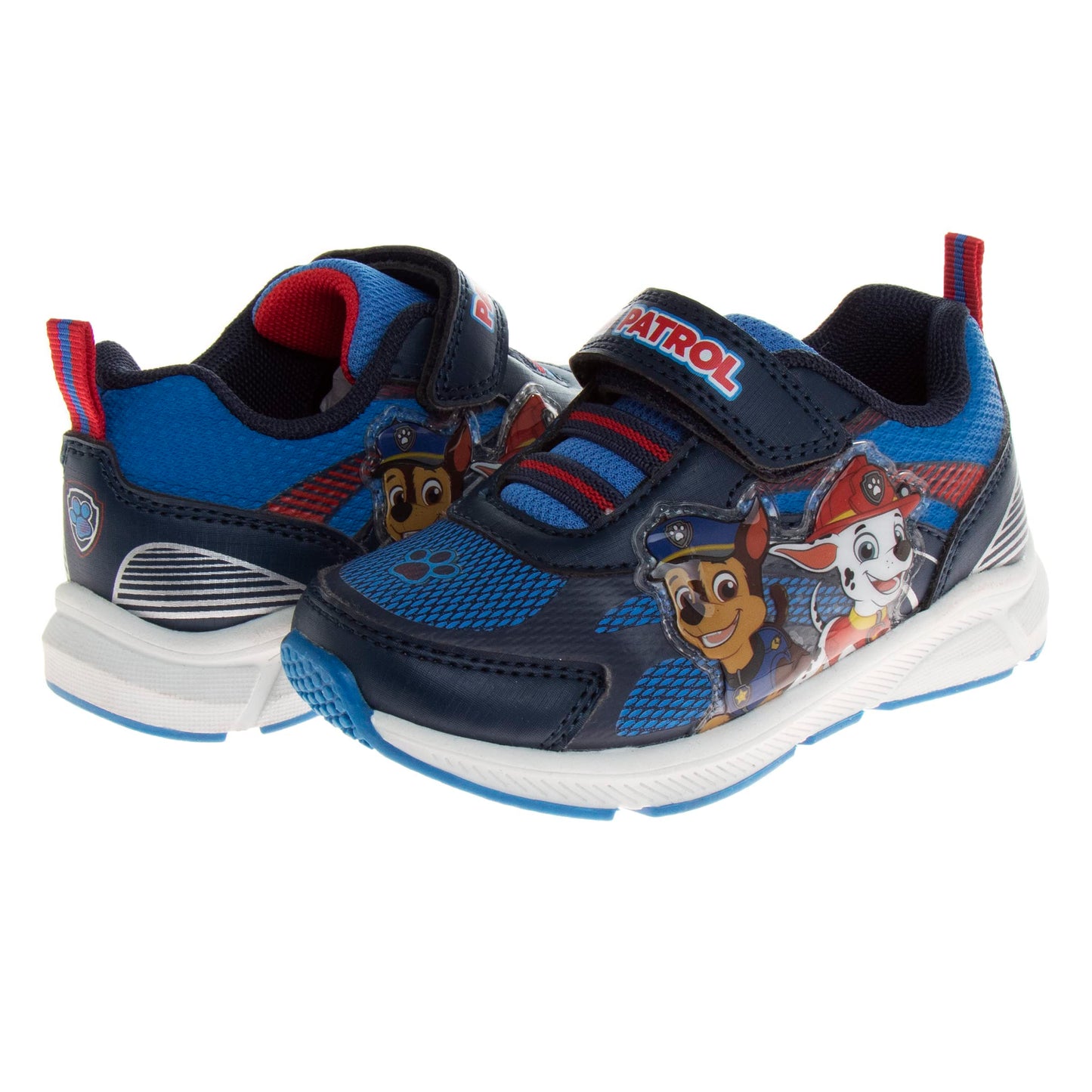 Zapatillas de tenis iluminadas Chase y Marshall de Paw Patrol para niños de Nickelodeon (para niños pequeños)