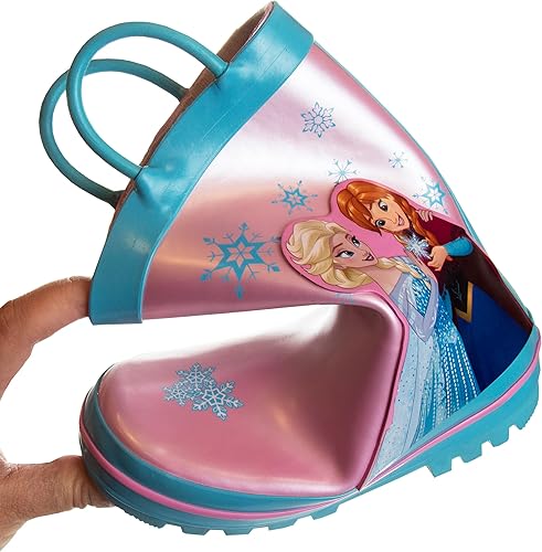 Botas de lluvia impermeables con asa fácil de tirar de Frozen (para niños pequeños)