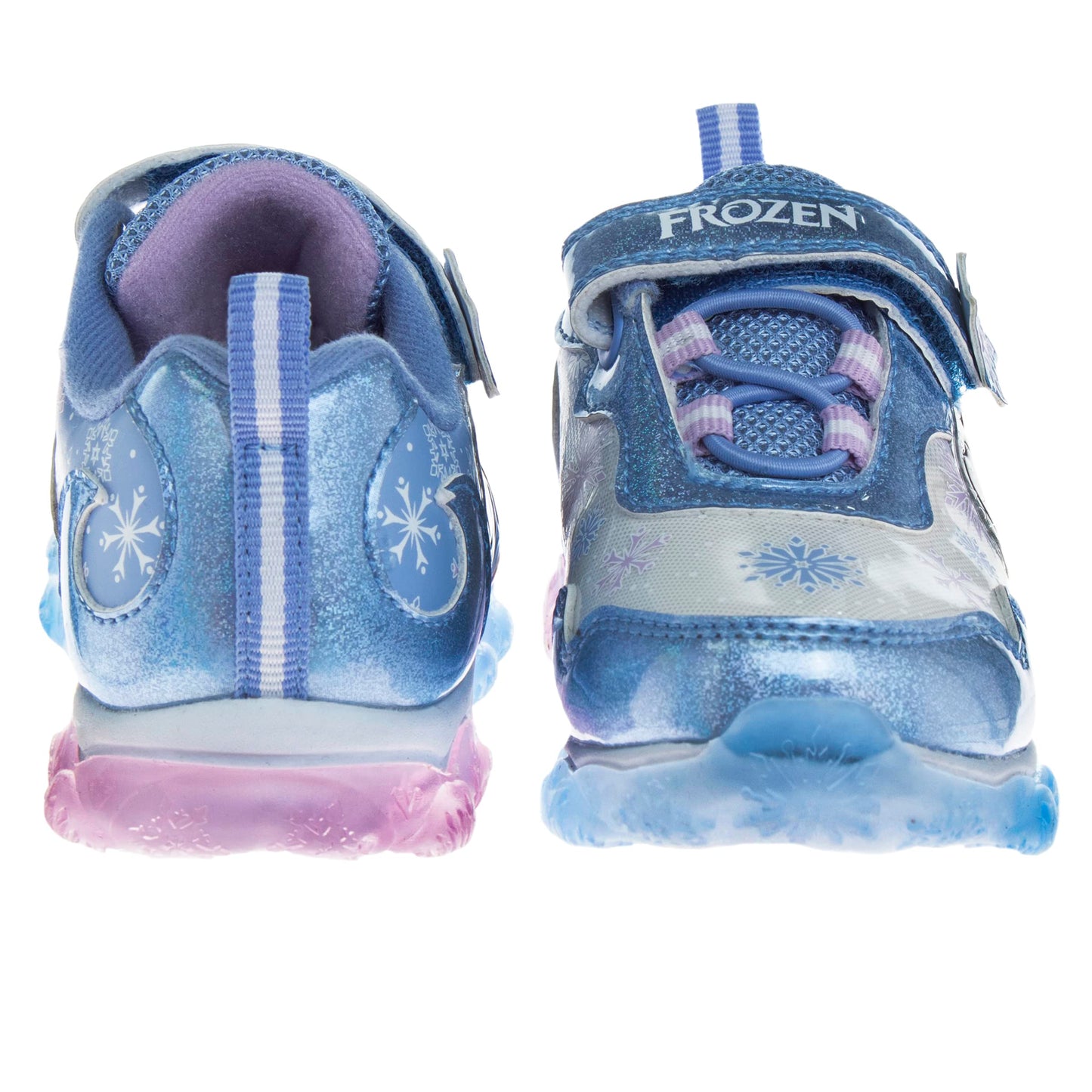 Zapatillas de deporte Frozen de Disney para niñas: zapatillas para correr sin cordones con luces (niña pequeña)