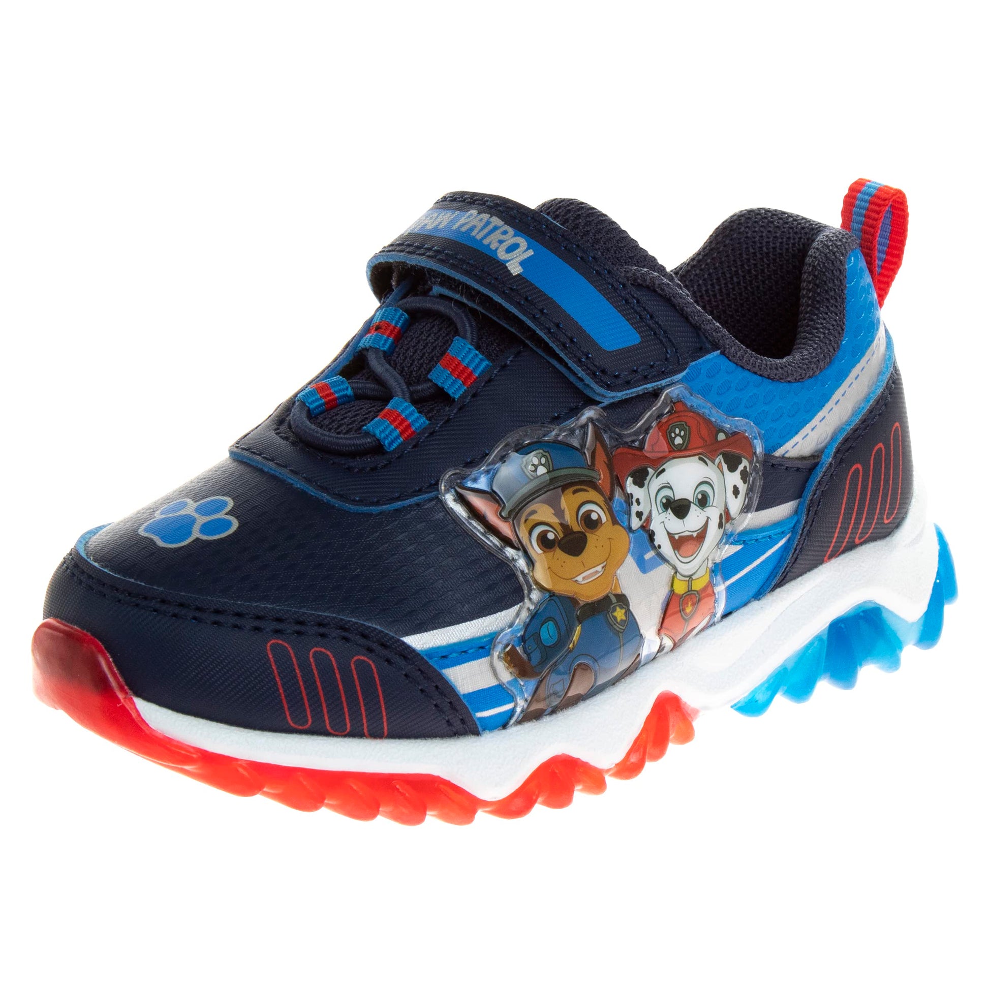 Zapatillas de tenis iluminadas Chase y Marshall de Paw Patrol para niños de Nickelodeon (para niños pequeños)