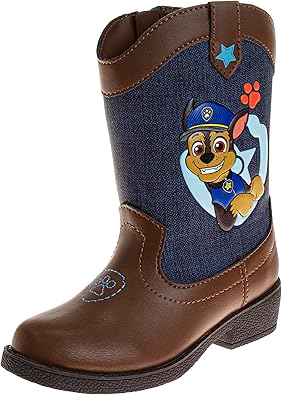 Josmo Kids Paw Patrol Cowboy Boots - Chase and Marshall Calf High Western Country Cow Boy Boot (Toddler - Little Kid)