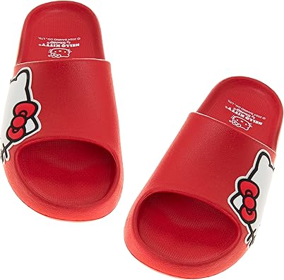 Josmo Hello Kitty Slides Open Toe Sandals - Kids Girls Summer Beach Water Pool Shoes - (Little Kid - Big Kid)