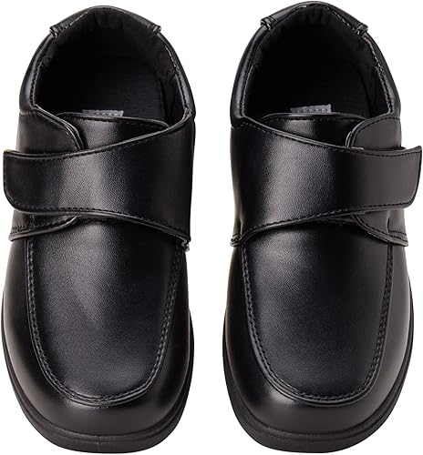 Zapatos de vestir para niños Josmo - Zapatos Derby de uniforme escolar Mocasines (para niños pequeños/niños), talla 5 para niños pequeños, hebilla negra