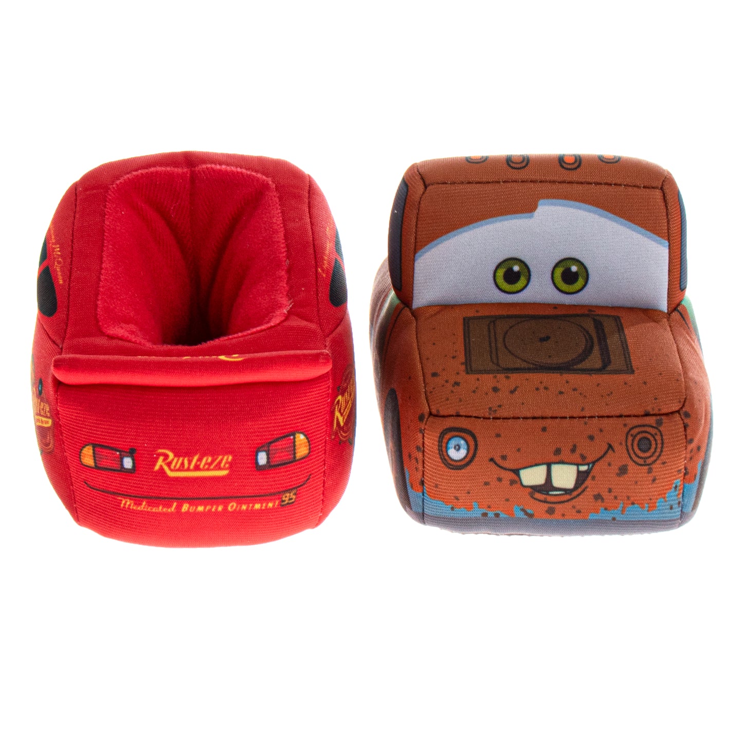 Disney Cars Slippers for Boys - Lightning McQueen and Tow Mater Slipper Fuzzy House Sandals (Toddler/Kid)